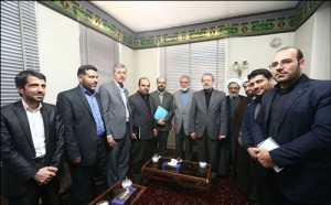 دیدار مسوولین پیام نور قم با رییس مجلس